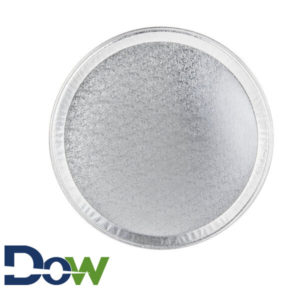 12" Round Foil Embossed Catering Tray - 25/Case