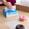6" x 10¾" Interfolded White Wax Deli Wrap Paper - 500/Box - Image 2
