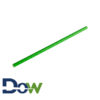 7¾" Green Jumbo Paper Straw, Unwrapped - 4800/Case