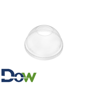 Clear Dome Lid With Hole For 9-12oz Clear PET Cups – 1000/Case