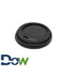 8oz Black Sipper Dome Lid For Paper Hot Cup - 1000/Case