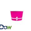 8oz Pink Paper Frozen Yogurt / Food Cup - 1000/Case