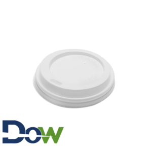 8oz White Sipper Dome Lid For Paper Hot Cup - 1000/Case