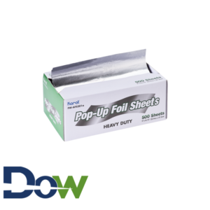 9" x 10 3/4" HD Food Service Interfolded Pop-Up Foil Sheets - 500/Box