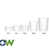 8oz White Gourmet Double Poly Paper Soup/Food Container- 1000/Case - Image 3