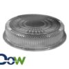 Clear Plastic Round Dome Lid For 12" Foil Tray - 25/Case