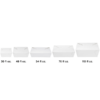 #3 White Microwavable Folded Pak Paper Container - 200/Case - Image 5
