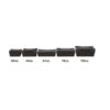 #3 Black Microwavable Folded Pak Paper Container - 200/Case - Image 4