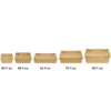 #8 Kraft Microwavable Folded Pak Paper Container - 300/Case - Image 6