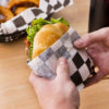 12" x 12" Black Check Grease-Resistant Paper Sheets - 5000/Case - Image 3