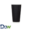 20oz Sleeveless Ripple Paper Hot Cups, Black - 500/Case