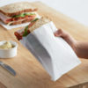 6" x 3/4" x 6 1/2" Extra Large White French Fry Bag - 2000/Case - Image 4
