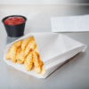 6" x 3/4" x 6 1/2" Extra Large White French Fry Bag - 2000/Case - Image 3