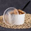 20oz PP Plastic Food Container Flat Lids- 600/ Case - Image 2