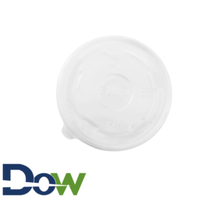 16oz PP Plastic Food Container Flat Lids- 1000/ Case