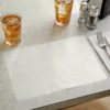 10" x 14" Gray Colored Paper Placemat with Scalloped Edge - 1000/Case - Image 2