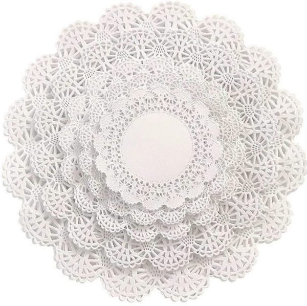 20" Round White Paper Lace Doilies - 250/Case - Image 3