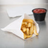 5 1/2" x 4 1/2" Large White French Fry Bag - 2000/Case - Image 3