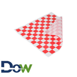 12" x 12" Red Check Grease-Resistant Paper Sheets - 5000/Case