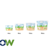 8oz Safari Paper Frozen Yogurt / Food Cup - 1000/Case - Image 3