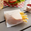 3 1/2" x 4 1/2" Small White French Fry Bag - 2000/Case - Image 3