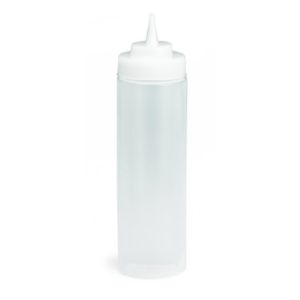 16oz Clear Wide Mouth Squeeze Bottle - 6/Pack