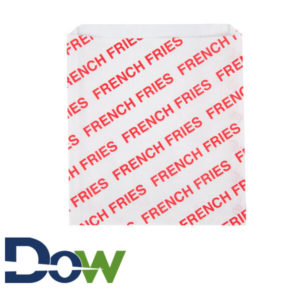 6" x 3/4" x 6 1/2" Extra Large French Fry Bag - 2000/Case