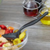 8 1/2" Black Disposable PS Plastic Serving Spoon - 72/Case - Image 2
