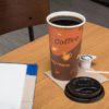 20oz Coffee Print Poly Paper Hot Cup - 600/Case - Image 3