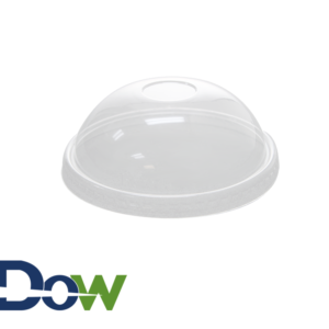Clear Round PET Dome Lid For 20oz With No Hole for Frozen Yogurt - 600/Case