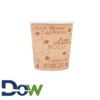4oz Café Print Poly Paper Hot Cup - 1000/Case