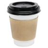 8oz Kraft Coffee Cup Sleeve / Jacket - 1000/Case - Image 2