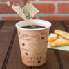 8oz Café Print Poly Paper Hot Cup - 1000/Case - Image 2
