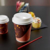 8oz Coffee Print Poly Paper Hot Cup - 1000/Case - Image 3