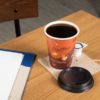 8oz Coffee Print Poly Paper Hot Cup - 1000/Case - Image 2