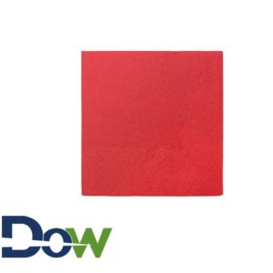 10" x 10" Red 2-Ply Beverage / Cocktail Napkins - 1000/Case