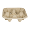 8-32oz Biodegradable Fiber 4-Cups Holder - 300/Case - Image 2