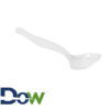 8 1/2" Clear Disposable PS Plastic Serving Spoon - 72/Case