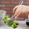 8 1/2" Clear Disposable PS Plastic Serving Fork - 72/Case - Image 2
