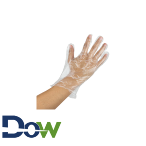 Disposable Poly Gloves for FoodService, Medium - 500/Box