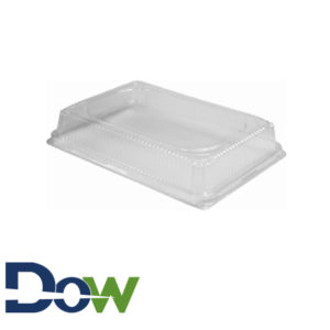 High Dome Lid for 1/4 Sheet Cake Pan - 100/Case