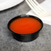 1oz Black Tall Plastic Souffle / Portion Cup - 2500/Case - Image 2