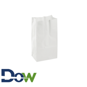 #10 10 lb. White Grocery Paper Bag - 500/Bundle