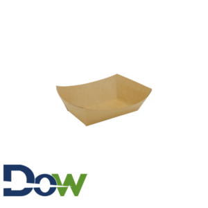 #100 1lb. Brown Paper Food Tray - 1000/Case