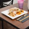 10" x 10" Bagasse Square Plate - 300/Case - Image 2