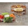 13" Clear PET Round 5 Compartment Catering Tray with Lid, Deep - 50/Case - Image 7