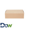 14" x 10" x 4" Kraft 1/4 Sheet Bakery / Cake Box - 100/Bundle
