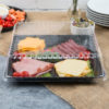 14"x14" Black Square Platter - 25/Case - Image 2
