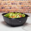 160oz. Black Square PET Plastic Bowl - 50/Case - Image 2