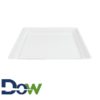 18"x18" White Square Platter - 25/Case
